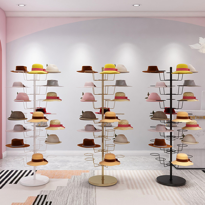 6 Lastikler Kask Vitrin Zemin Metal Şapka Güneş Şapkası Anne Bebek Fedora Cap Için Ekran Standı